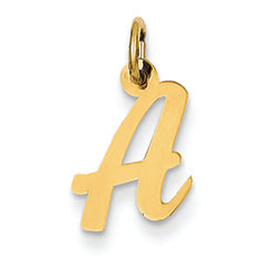 14K Gold Small Script Initial Charm