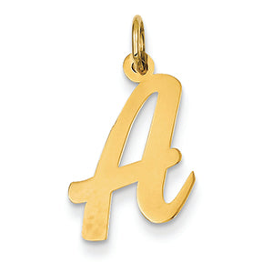 14K Gold Medium Script Initial Charm – PriceRock
