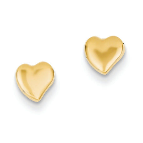 14K Gold Heart Ear